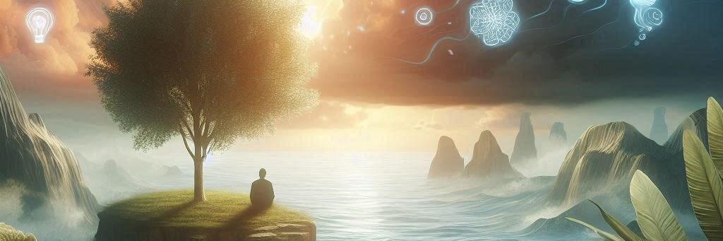 Meditating on an island